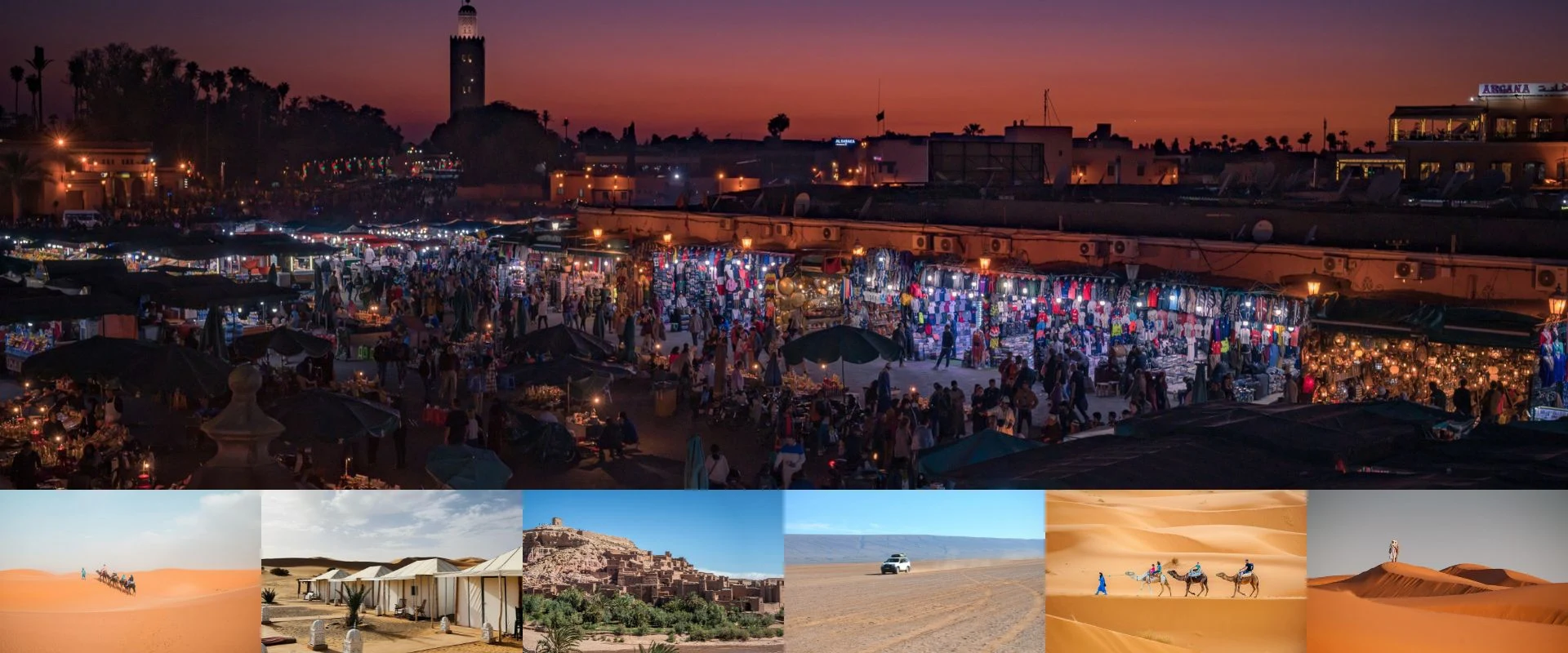 2 day Sahara desert trip from Marrakech with camel ride, dunes, and desert camp experience in Morocco