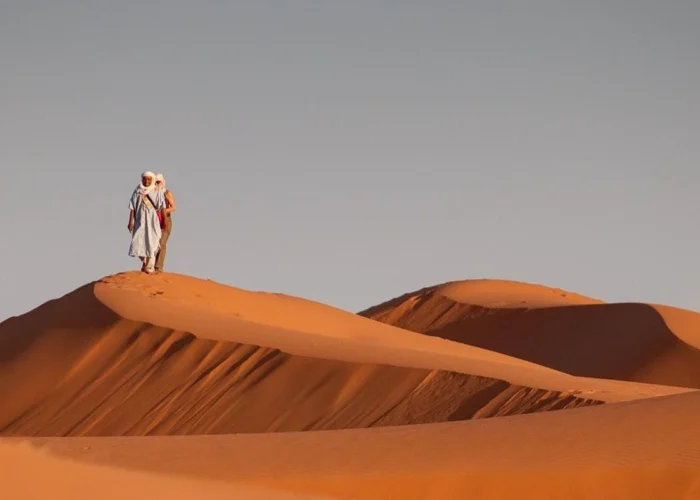Marrakech to Merzouga 4 day tour crossing Atlas Mountains, Ait Ben Haddou, and Sahara Desert camel trekking experience