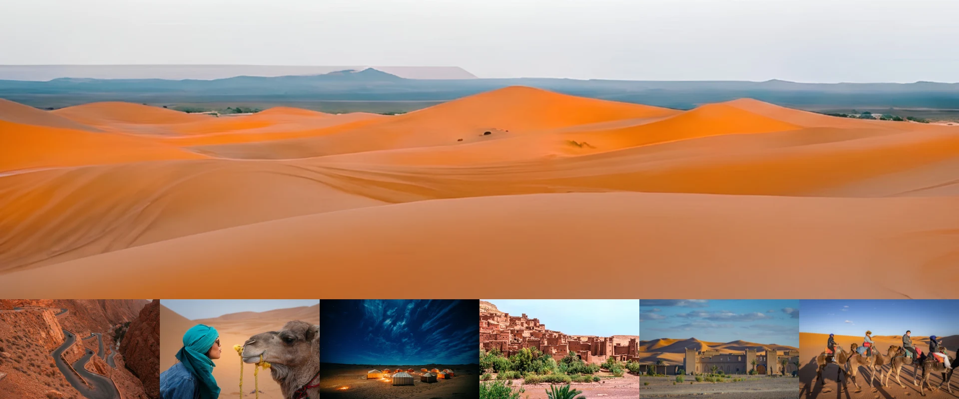 Fes To Marrakech Desert Tour 3 Days – Sahara Desert Tour From Fes Travelers enjoying a camel trek during the Fes To Marrakech Desert Tour 3 Days across the golden Erg Chebbi dunes on a Sahara Desert Tour from Fes.